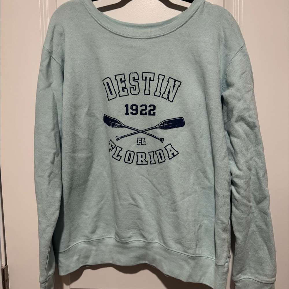 Light Blue Destin Florida Women's Sweater